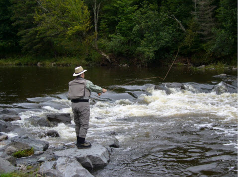 pêche sur la rivière Nicolet